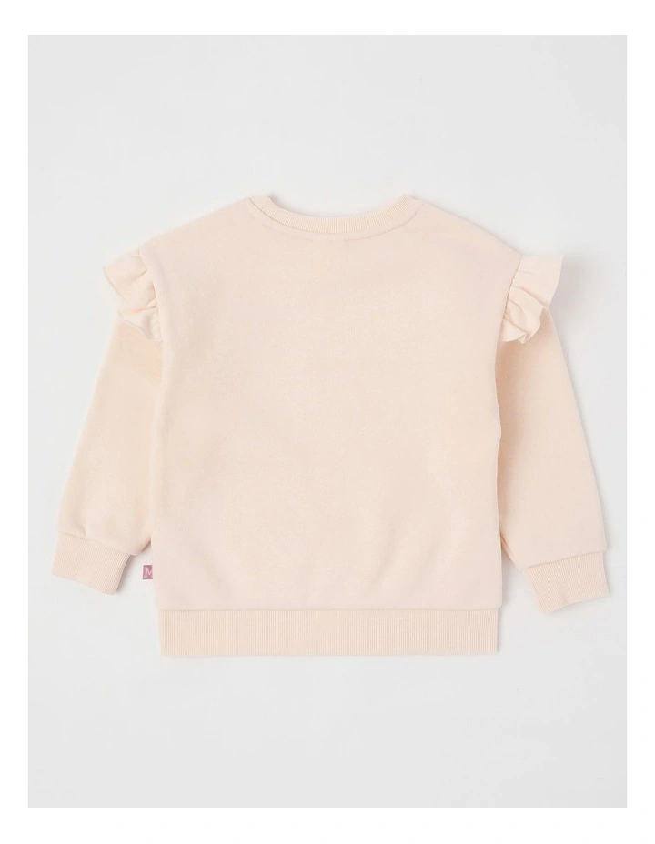 Essentials Crew Sweat in Bow Cream image 3