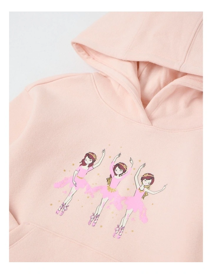 Essentials Hooded Sweat in Ballerinas Light Pink image 2