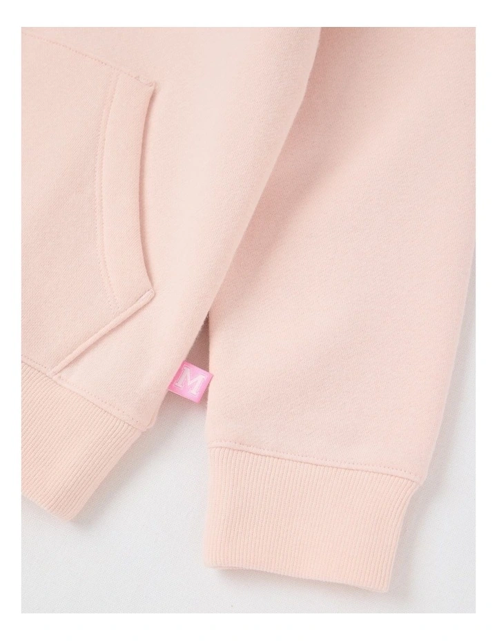Essentials Hooded Sweat in Ballerinas Light Pink image 4