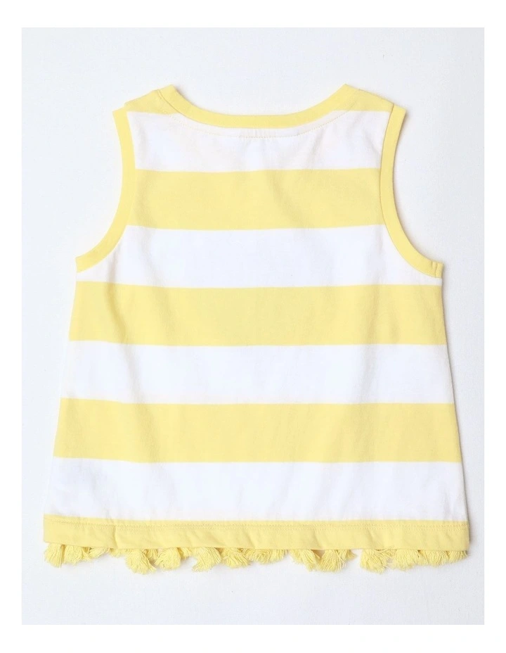 Tassel Trim Tank in Yellow image 5
