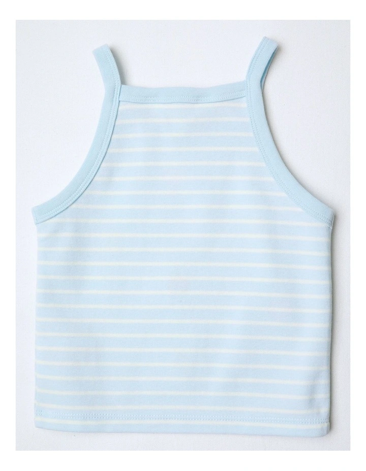 Halter Top in Blue image 3