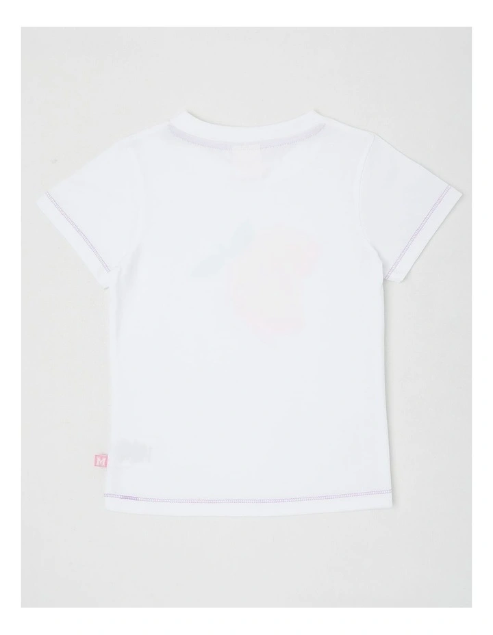 Essentials Short Sleeve Print Tee in Simply The Zest/White image 3