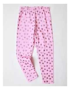 Essentials Metallic Legging in Pink