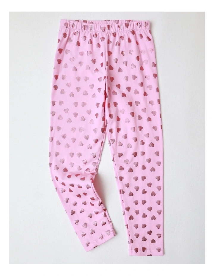 Essentials Metallic Legging in Pink image 1
