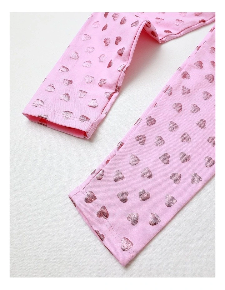Essentials Metallic Legging in Pink image 4