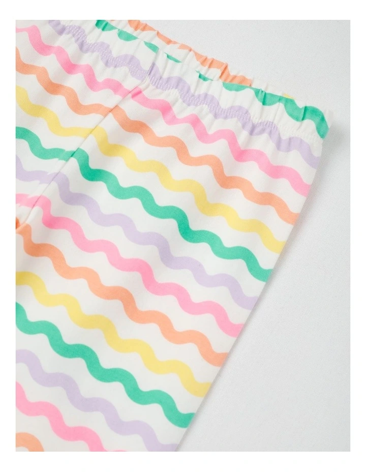 Essentials Print Legging in Zig Zag Stripe/Rainbow image 2
