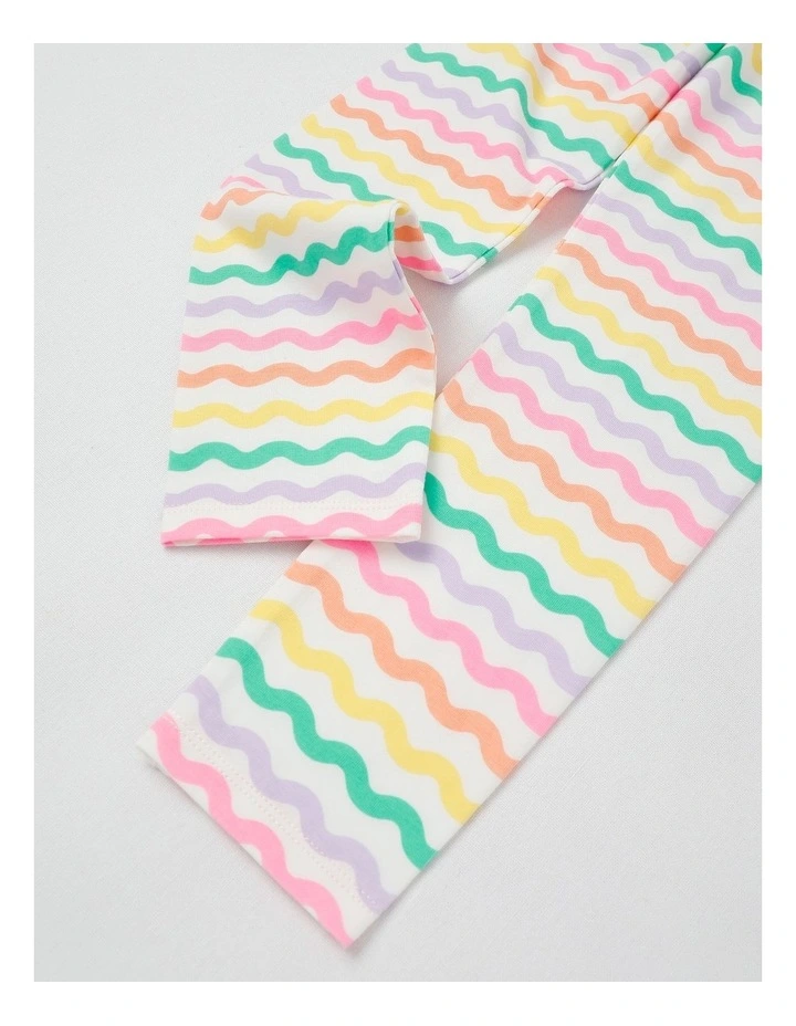 Essentials Print Legging in Zig Zag Stripe/Rainbow image 4
