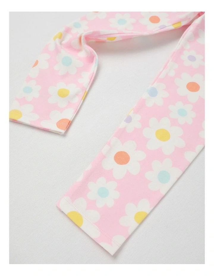 Essentials Legging in Pink Daisy Print image 4