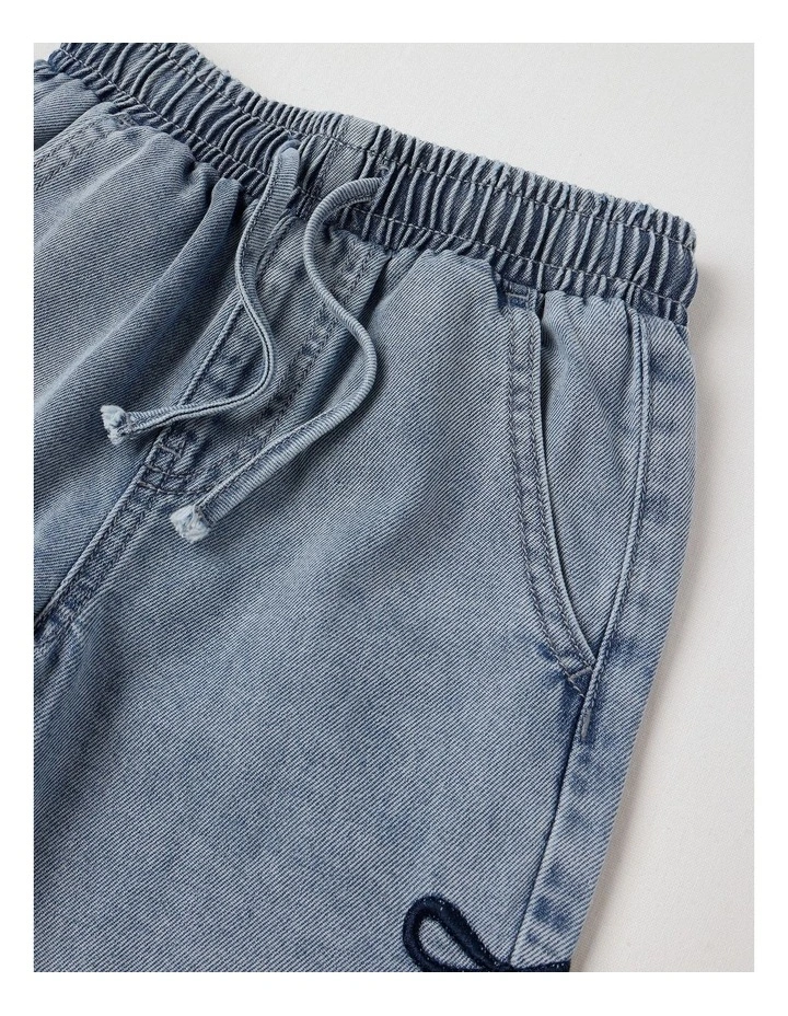 Wide Leg Jean w Bow in Light Wash image 2