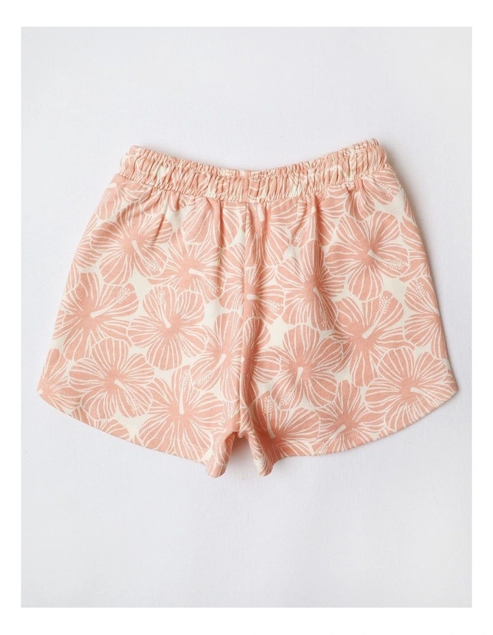 Essentials Knit Short in Orange Flower image 3