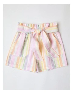Paperbag Shorts in Rainbow