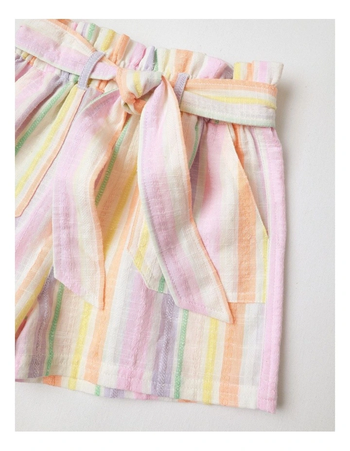 Paperbag Shorts in Rainbow image 2