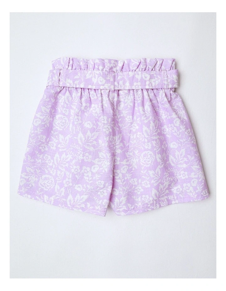 Patch Pocket Short in Lilac Floral image 3