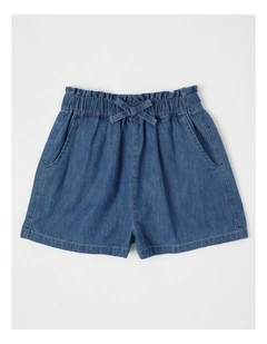 Chambray Short in Mid Denim
