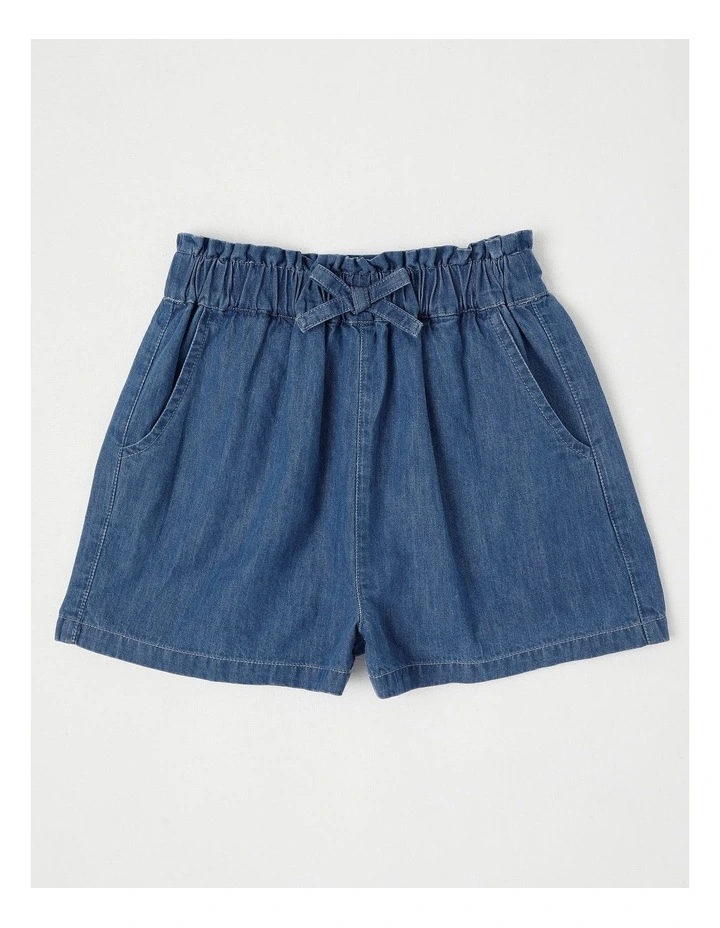 Chambray Short in Mid Denim image 1