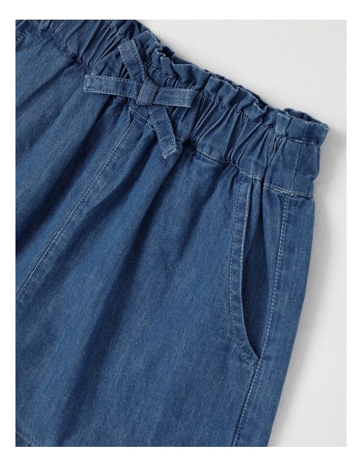 Chambray Short in Mid Denim image 2