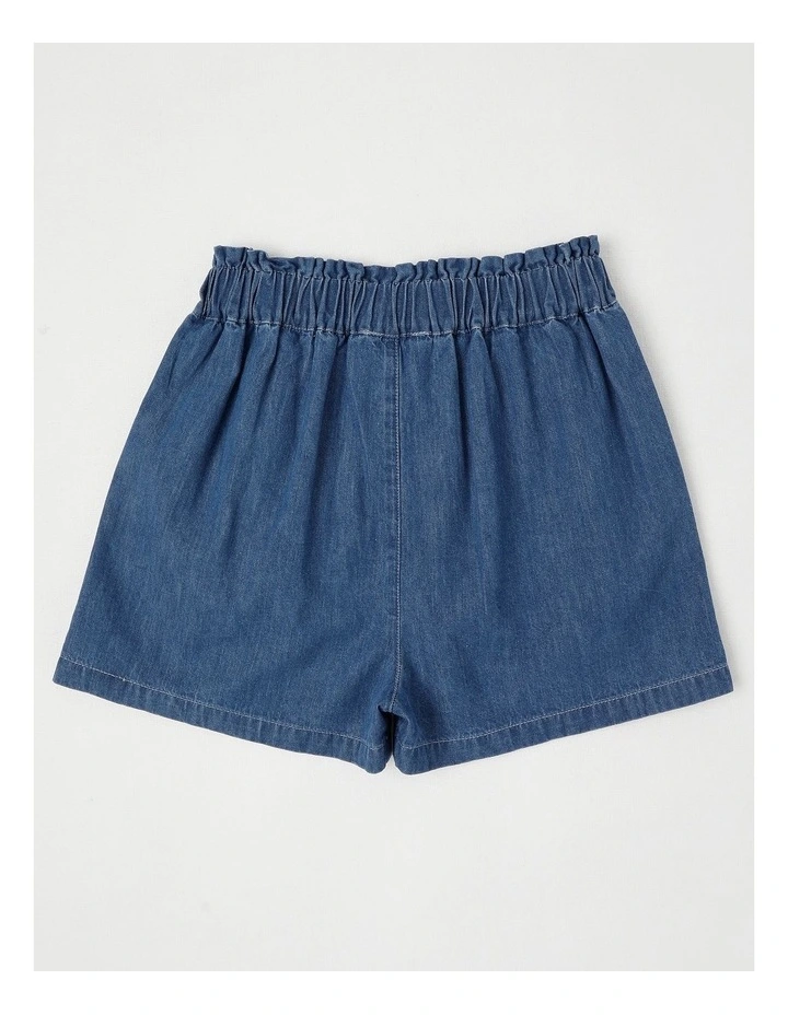 Chambray Short in Mid Denim image 3