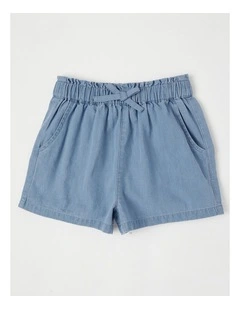 Chambray Short in Light Denim