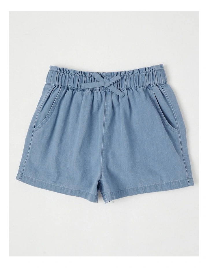 Chambray Short in Light Denim image 1