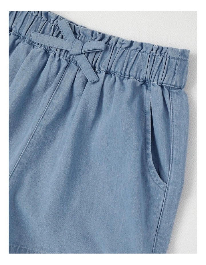 Chambray Short in Light Denim image 2