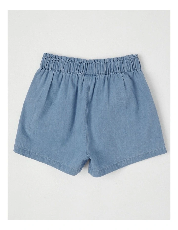 Chambray Short in Light Denim image 3