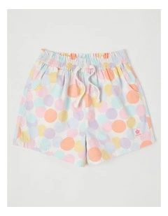 Essentials Woven Short in Large Spots/Multi