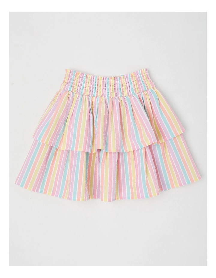 Stripe Rara Skirt in Rainbow image 1