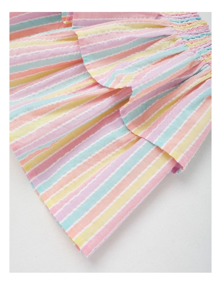 Stripe Rara Skirt in Rainbow image 2