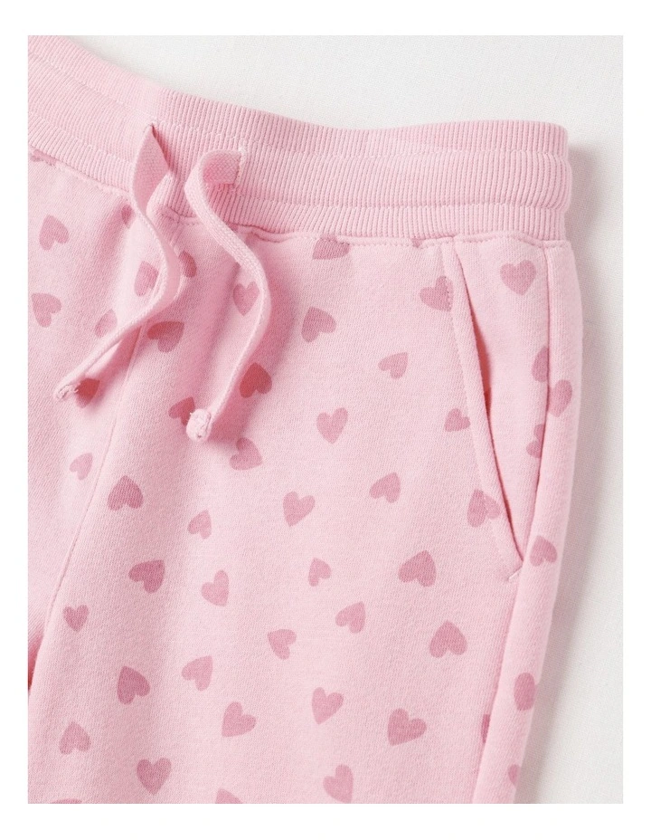 Essentials Trackpant in Pink Hearts image 2
