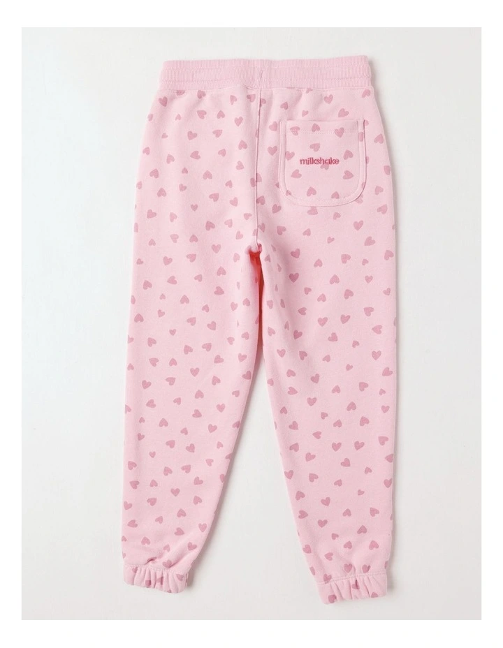 Essentials Trackpant in Pink Hearts image 3