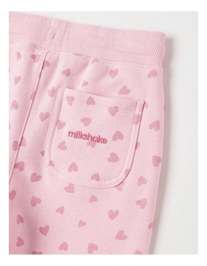 Essentials Trackpant in Pink Hearts image 4