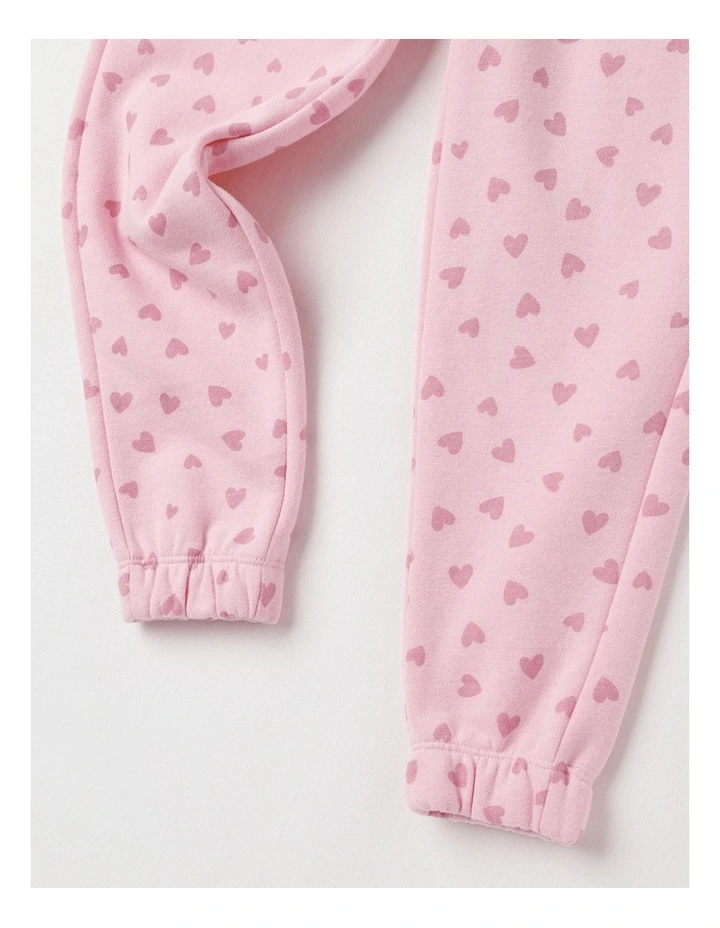 Essentials Trackpant in Pink Hearts image 5