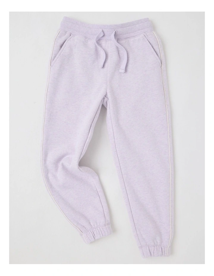 Essentials Trackpant in Purple Marle image 1
