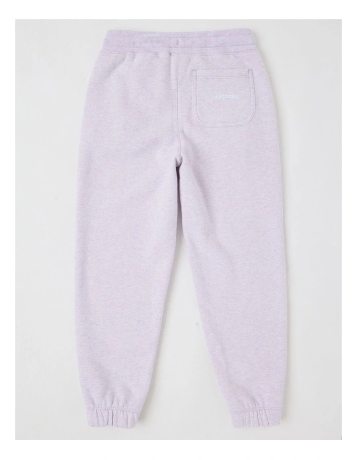 Essentials Trackpant in Purple Marle image 3