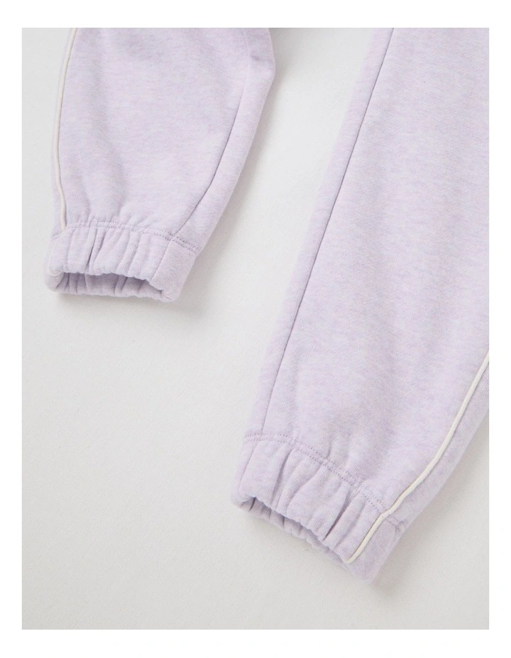 Essentials Trackpant in Purple Marle image 4
