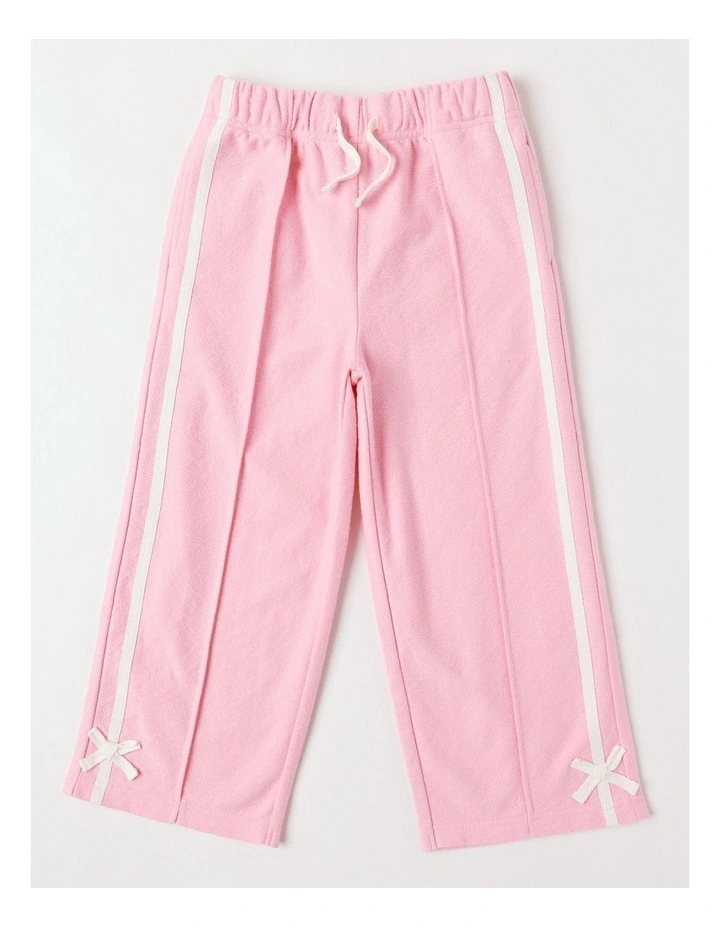 Wide Leg Trackpant in Pink image 1