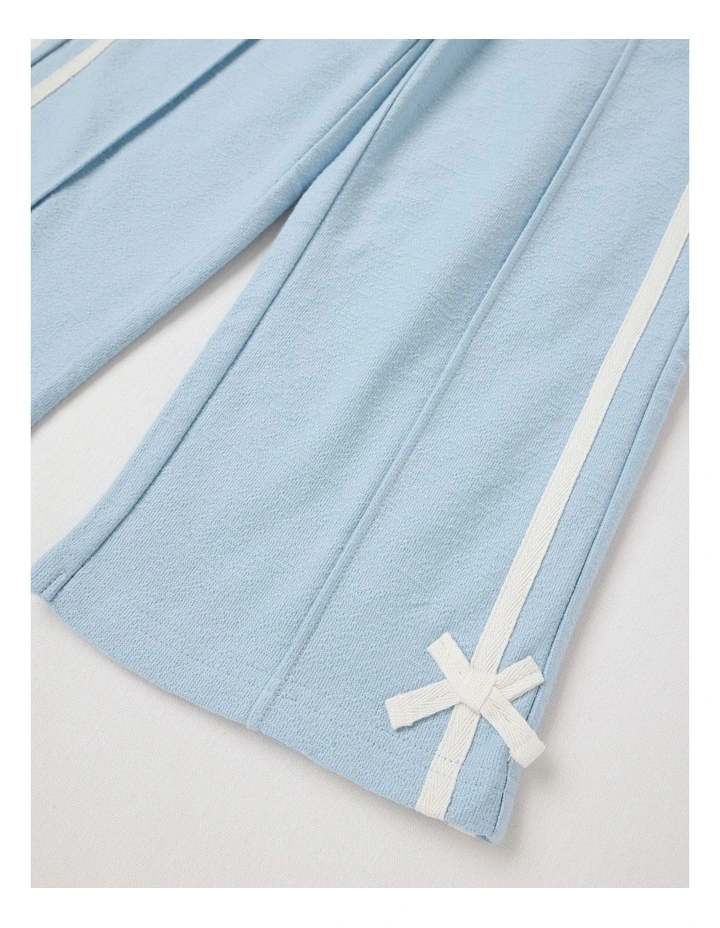 Wide Leg Trackpant in Blue image 4