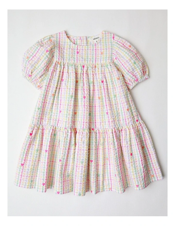 Seersucker Smock Dress in Rainbow image 1