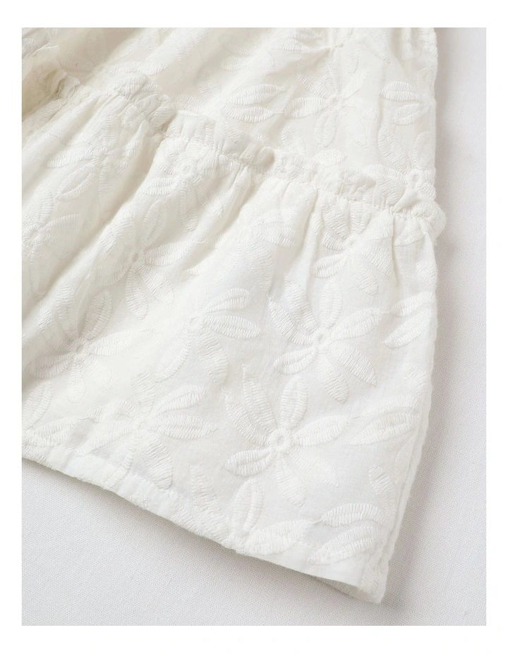 Broderie Top in White image 4