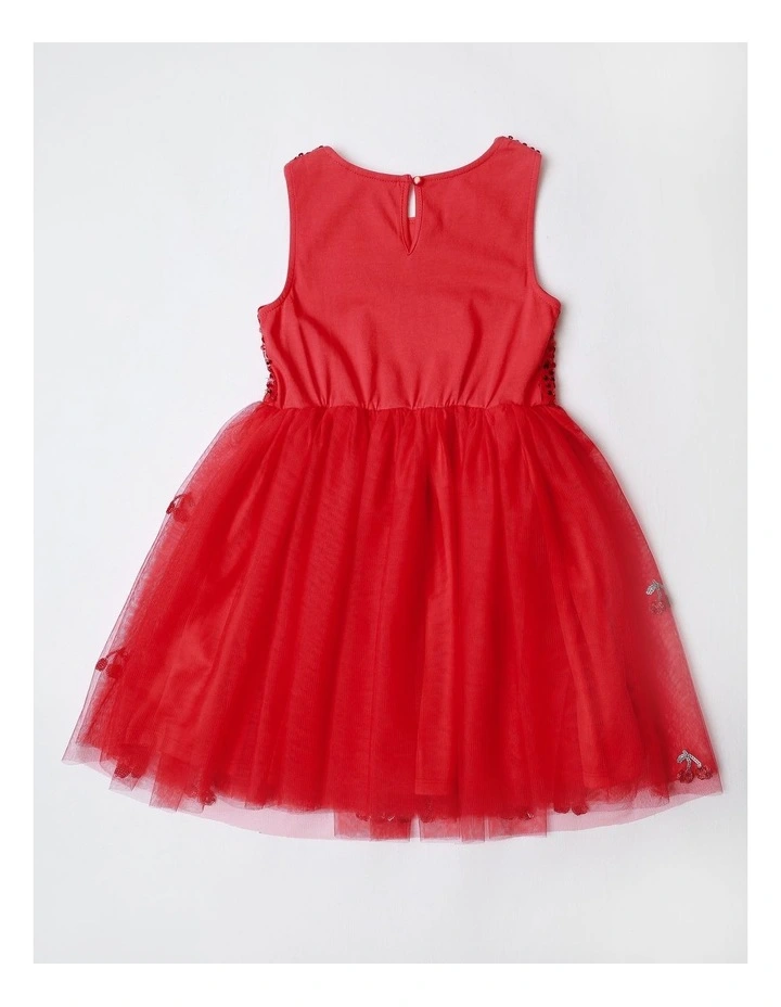 Tutu Dress in Cherry Red image 3