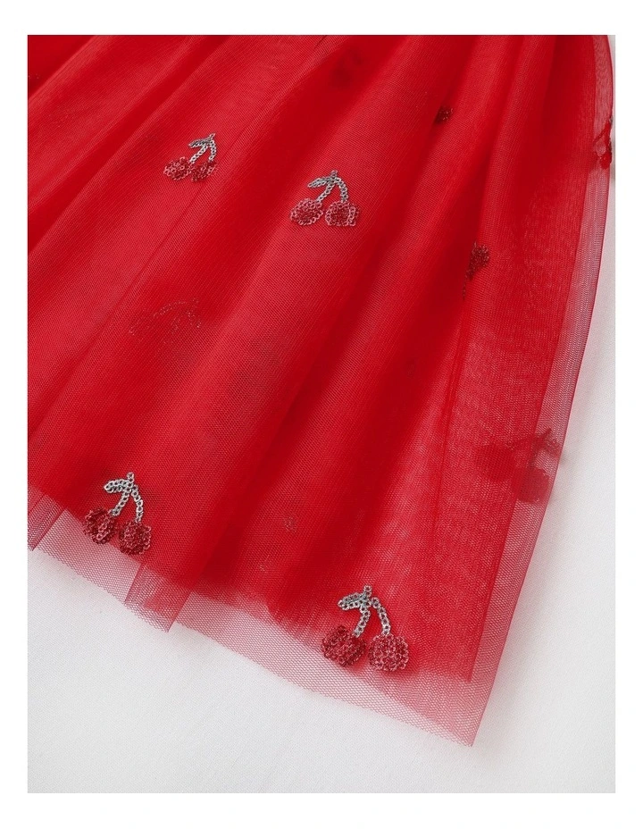 Tutu Dress in Cherry Red image 4