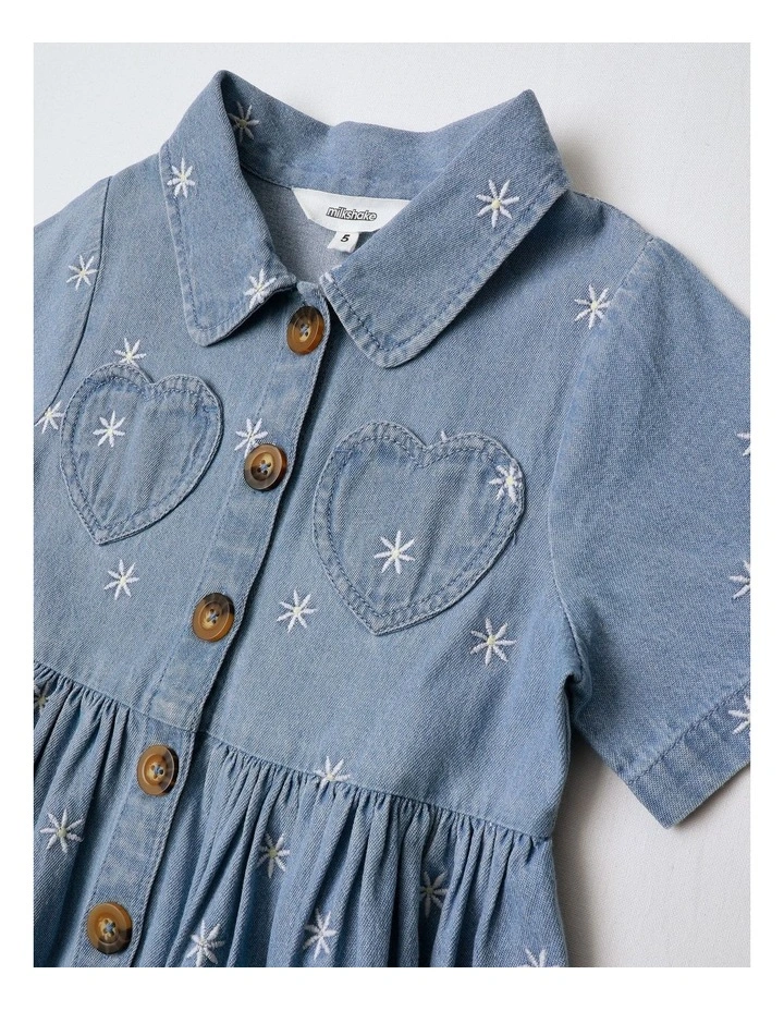 Shirt Dress in Denim image 2