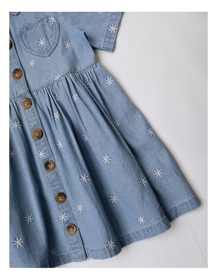 Shirt Dress in Denim image 4