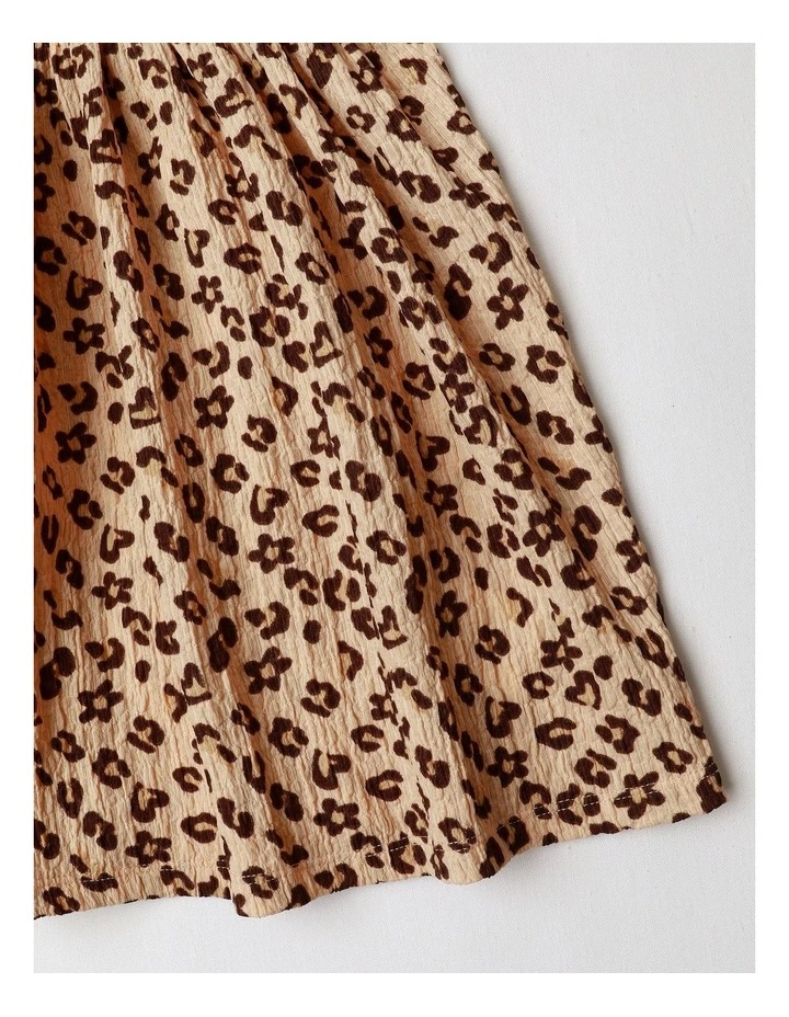 Flutter Sleeve Dress in Animal Print image 4