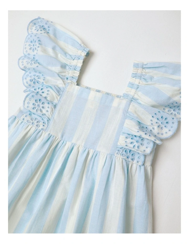 Flounce Sleeve Smock Dress in Multicolour image 2