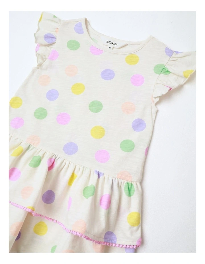 Jersey Dress in White image 2
