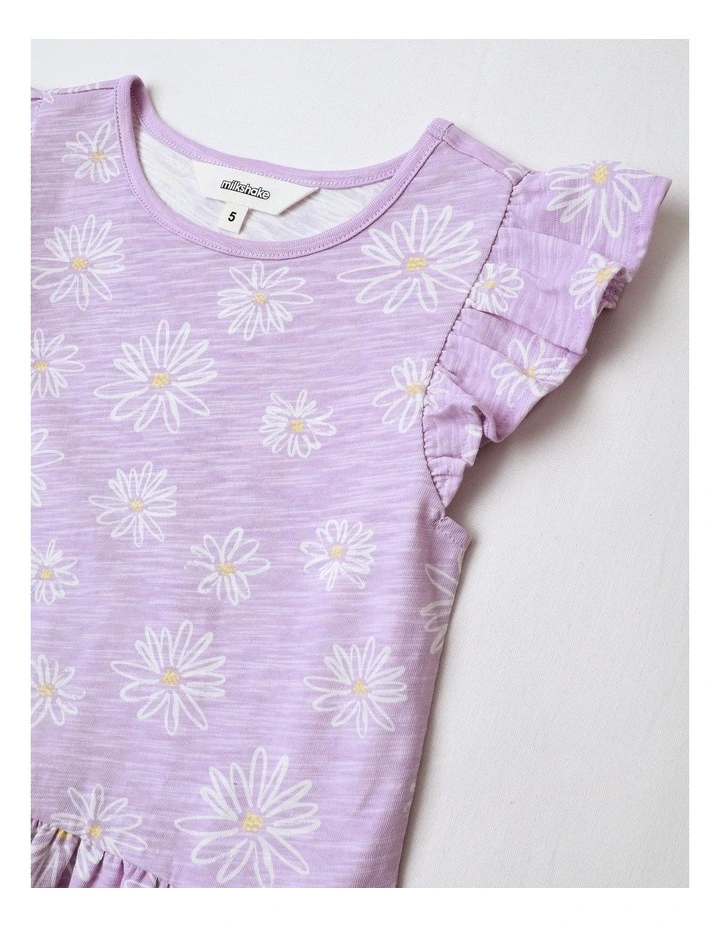 Daisy Jersey Dress in Lilac image 2