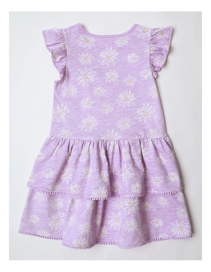 Daisy Jersey Dress in Lilac image 3
