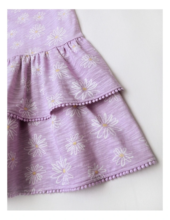 Daisy Jersey Dress in Lilac image 4