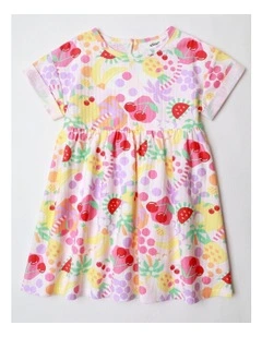 Kinder Dress in Multicolour